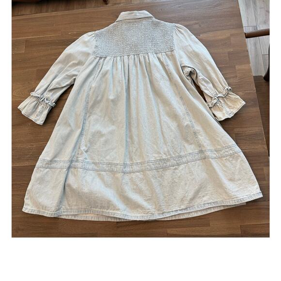 Free People Vanessa Denim Tunic/Dress Size Small - Picture 4 of 8